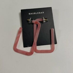 BAUBLE BAR pink‎ oversized pink earrings